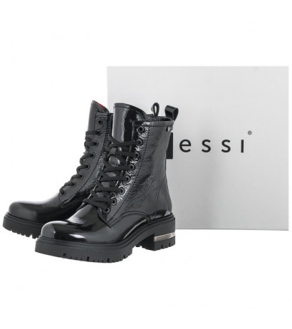 Nessi Czarne Lakierowane 21128 711 (NE246-a) shoes