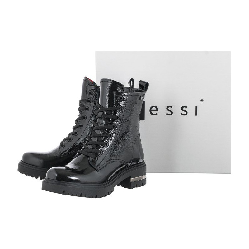 Nessi Czarne Lakierowane 21128 711 (NE246-a) shoes