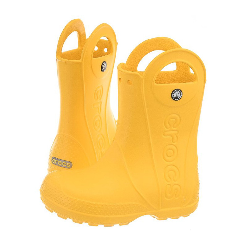 Crocs Handle Rain Boot Kids Yellow 12803-730 (CR79-d) rubber boots