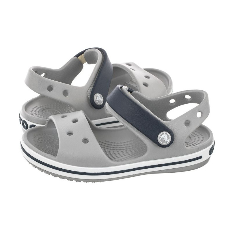 Crocs Crocband Sandal Kids Light Grey/Navy 12856-01U (CR39-t) sandals