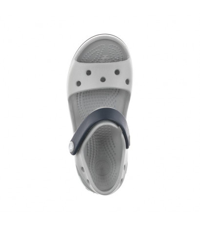 Crocs Crocband Sandal Kids Light Grey/Navy 12856-01U (CR39-t) sandals