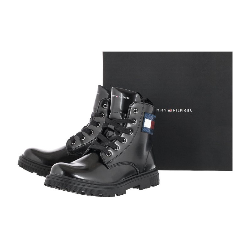 Tommy Hilfiger Lace-Up Bootie T1A5-31189-1225 999 Black (TH277-a) ankle boots