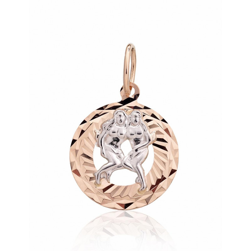 Gold pendant 1300825(Au-R+Au-W), White/Red Gold 585°