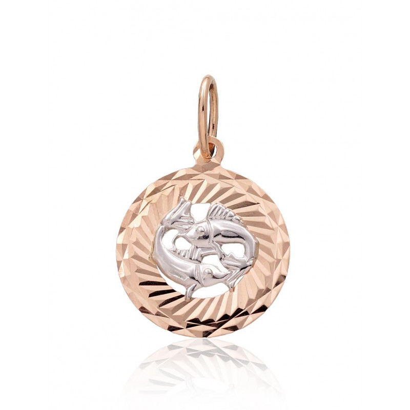 Gold pendant 1300834(Au-R+Au-W), White/Red Gold 585°