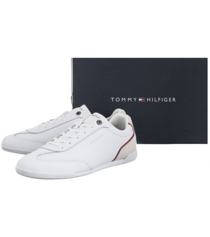 Tommy Hilfiger Modern Lo Pro Leather Cupsole White FM0MF04014 YBR (TH407-a) sports shoes