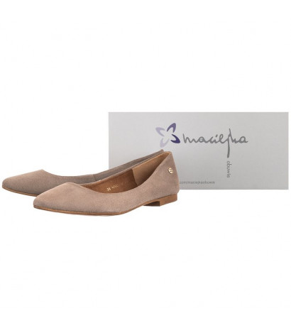 Maciejka Beżowe 04100-42/00-8 (MA458-g) ballerinas