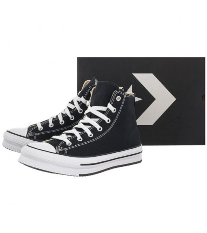 Converse CT All Star Eva Lift Hi Black/White/Black 272855C (CO521-b) shoes