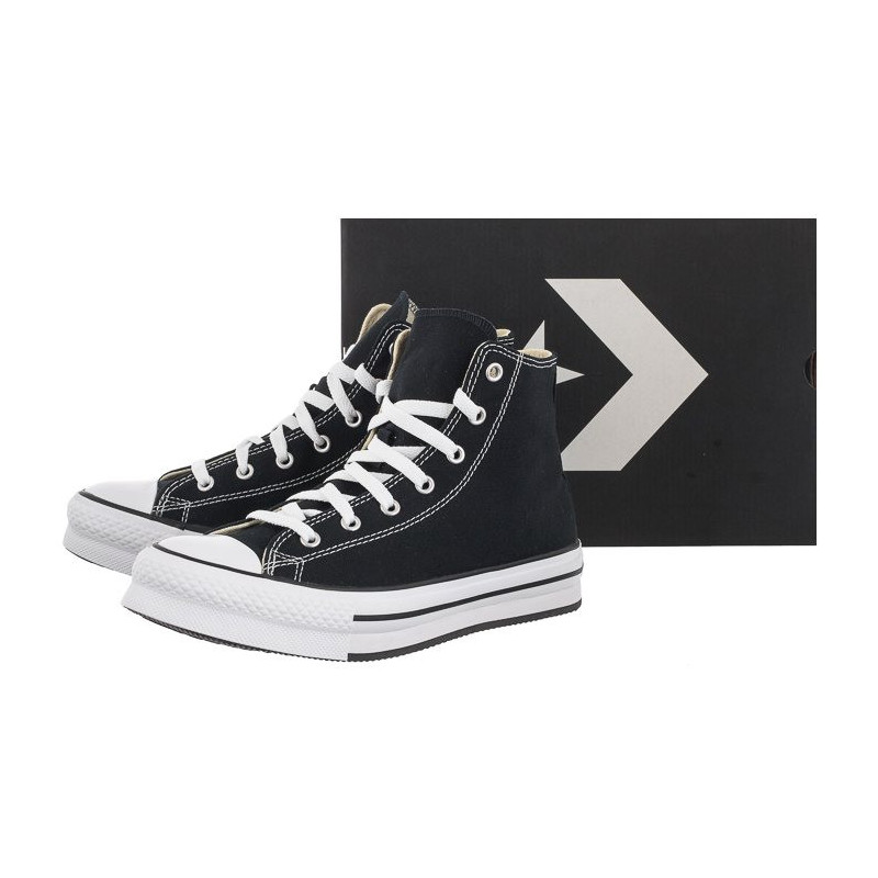 Converse CT All Star Eva Lift Hi Black/White/Black 272855C (CO521-b) shoes