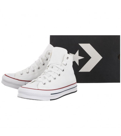 Converse CT All Star Eva Lift Hi White/Garnet/Navy 272856C (CO521-a) shoes