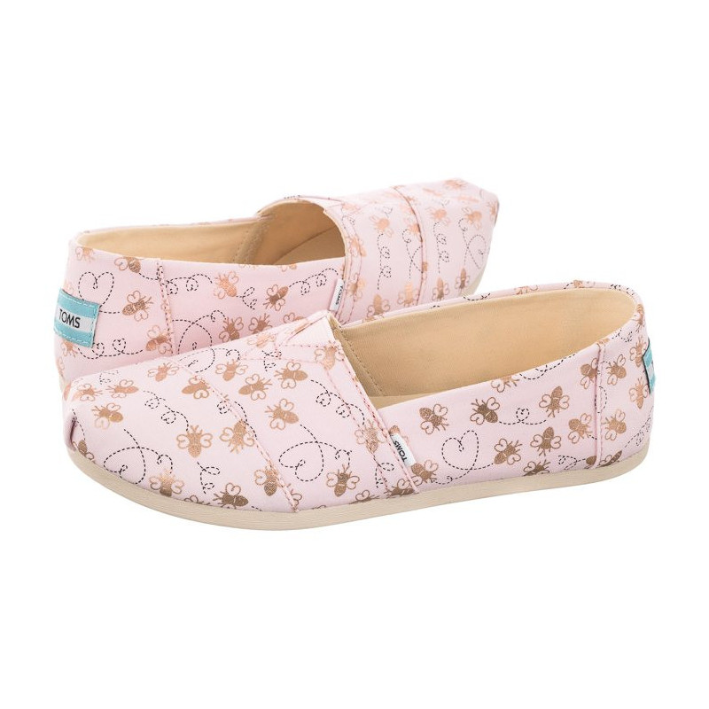 Toms Alpargata Barely Pink Foil Bee Mine Print 10017801 (TS20-a) sneakers