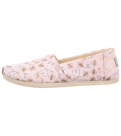 Toms Alpargata Barely Pink Foil Bee Mine Print 10017801 (TS20-a) sneakers