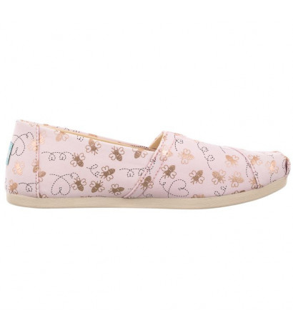 Toms Alpargata Barely Pink Foil Bee Mine Print 10017801 (TS20-a) sneakers