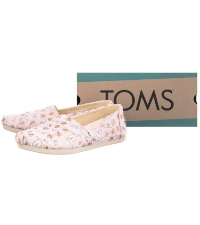 Toms Alpargata Barely Pink Foil Bee Mine Print 10017801 (TS20-a) sneakers