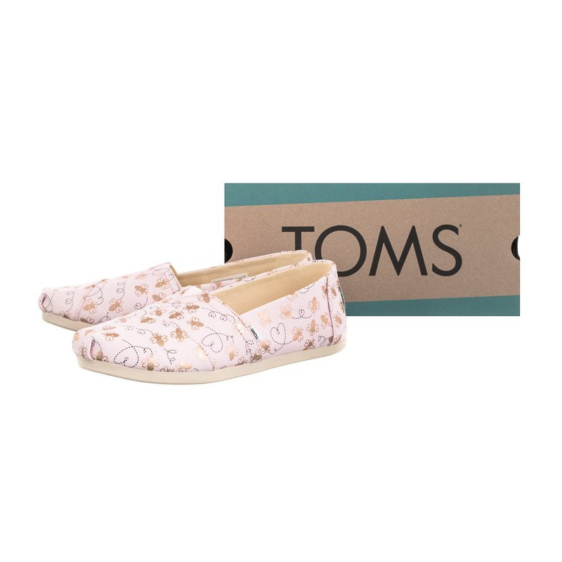 Toms Alpargata Barely Pink Foil Bee Mine Print 10017801 (TS20-a) sneakers