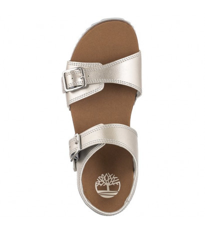 Timberland Castle Island Backstrap Silver Metallic 0A4341 040 (TI97-a) sandals