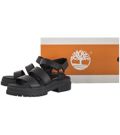 Timberland London Vibe Ankle Strap Sandal Black Full Grain 0A29MV 001 (TI102-a) sandals