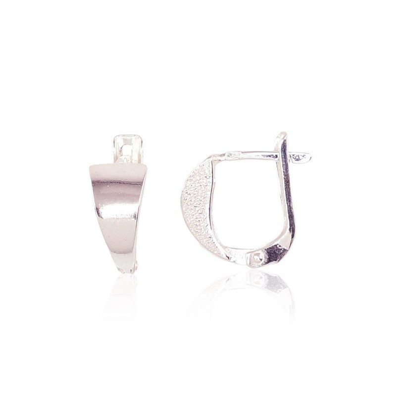 Silver earrings with 'english' lock 2201608, Silver 925°