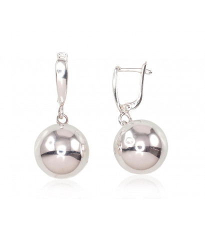 Silver earrings with...