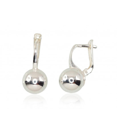 Silver earrings with...