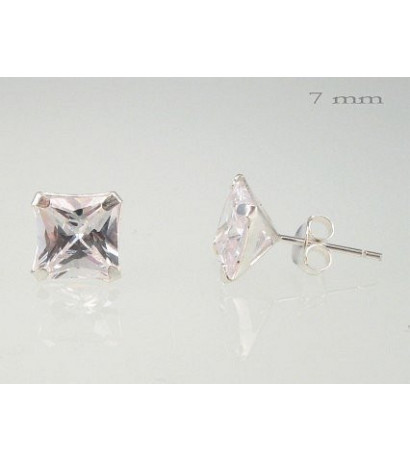 Silver stud earrings...