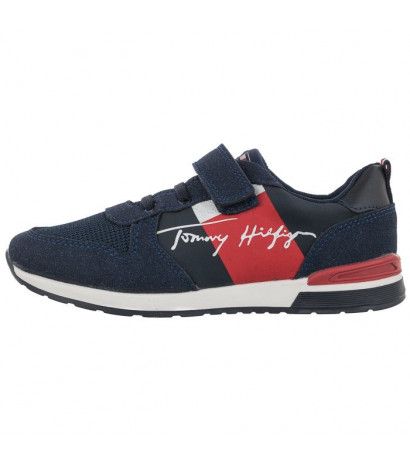 Tommy Hilfiger Low Cut Lace-Up Velcro Sneaker Blue T1B4-32234-1040 800 (TH435-a) sports shoes