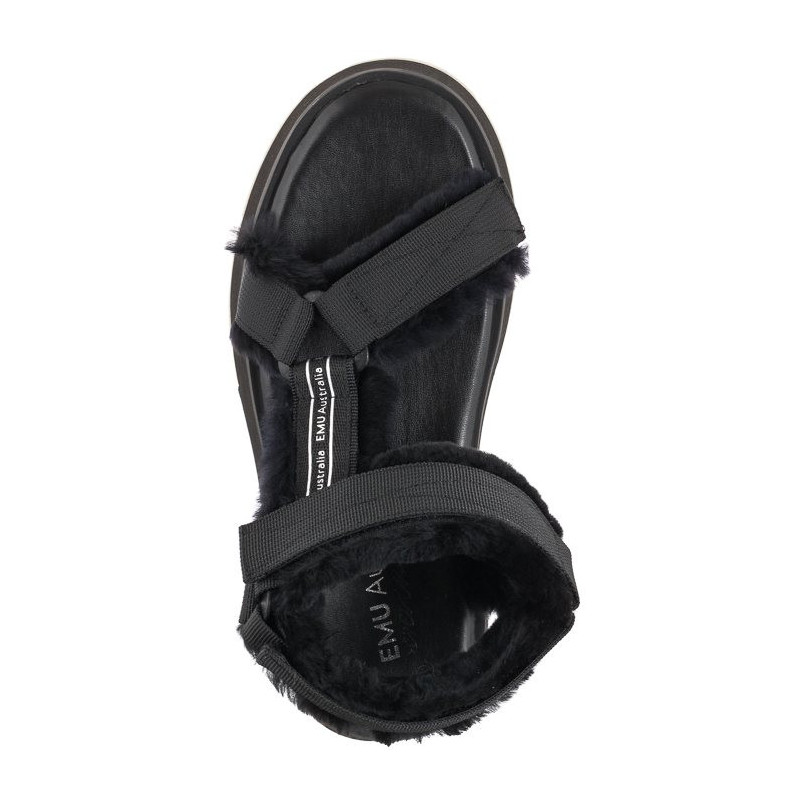 EMU Australia Raven Black W12699 (EM416-a) sandals