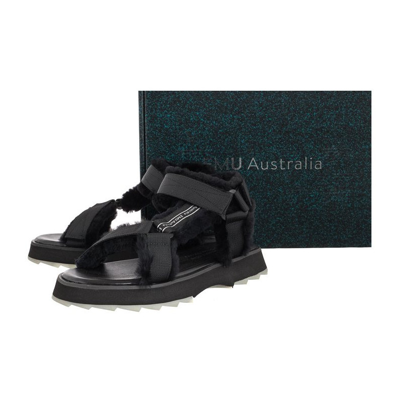 EMU Australia Raven Black W12699 (EM416-a) sandals