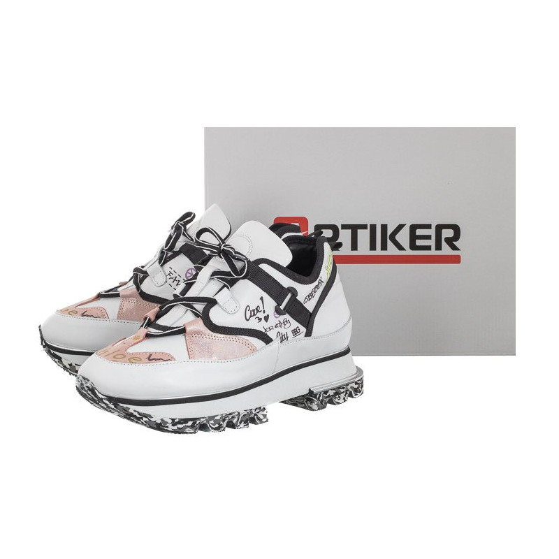 Artiker Biały-Srebrny 50C0554 (AR29-a) sports Shoes