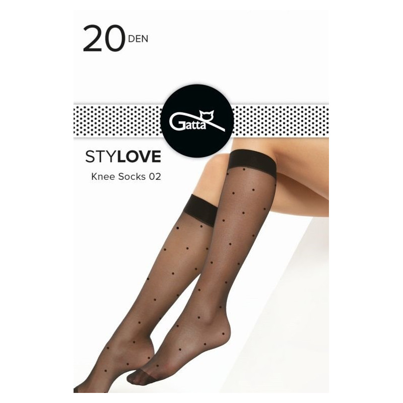 Gatta knee-high socks with microfiber