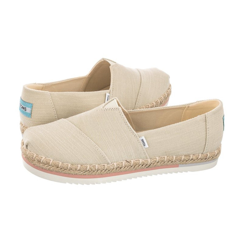 Toms Alpargata Platform Rope Natural Heavy Twill 10017830 (TS26-a) sneakers