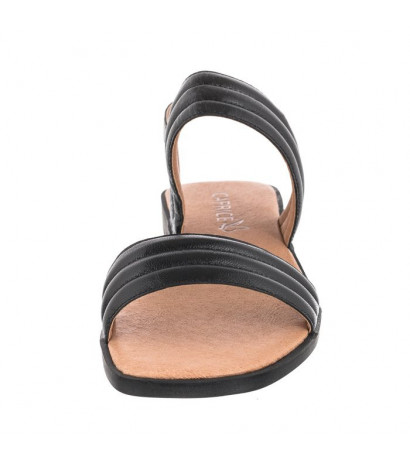 Caprice Czarne 9-28105-28 022 Black Nappa (CP323-a) sandals