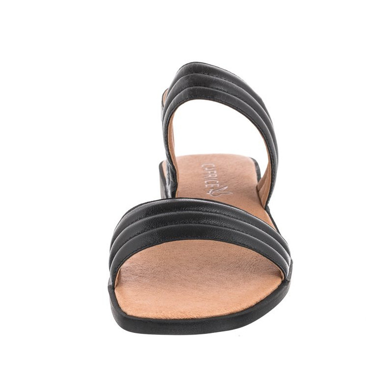 Caprice Czarne 9-28105-28 022 Black Nappa (CP323-a) sandals