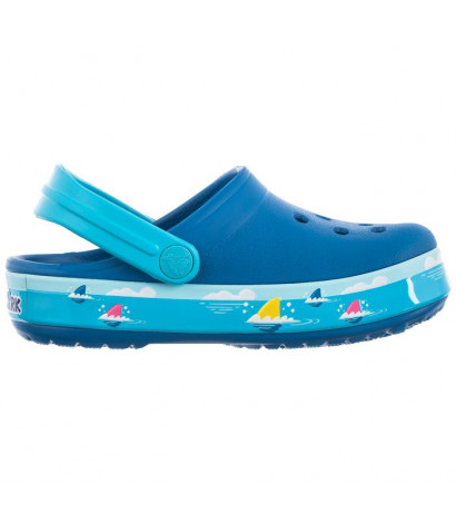 Crocs Fl Baby Shark Band Clog T Bright Cobalt 207066-4JL (CR243-a) slippers