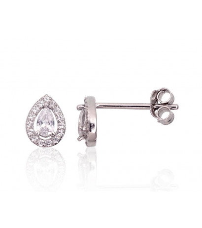 Silver stud earrings...