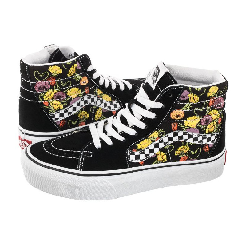 Vans SK8-HI Platform Poppy Checkerboard Black VN0A5KY2BML1 (VA369-a) sports Shoes