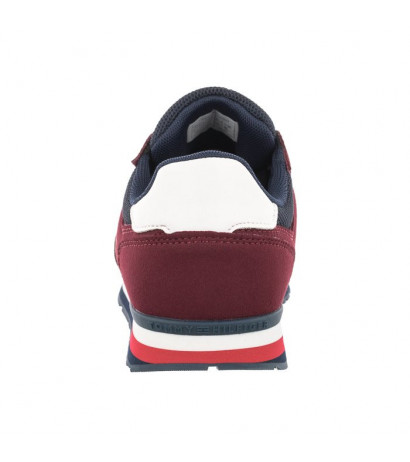 Tommy Hilfiger Low Cut Lace-Up Sneaker Bordeaux/Blue T3B9-32492-1450A240 (TH534-b) sports Shoes