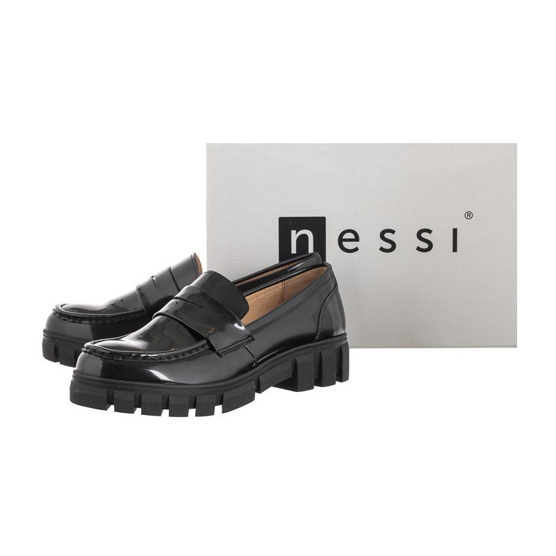 Nessi Czarne Lakierowane 21086 FL (NE251-b) shoes