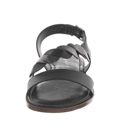 Tamaris Czarne 1-28142-24 094 Black/Pewter (TM252-b) sandal