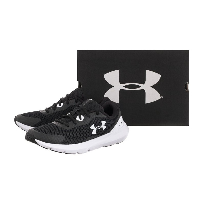 Under Armour Bgs Surge 3 Blk/Wht 3024989-001 (UN18-b) running Shoes