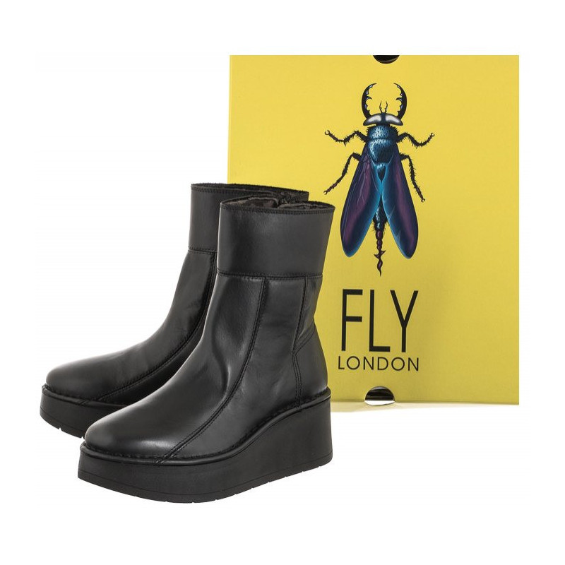 FLY London Hann Arkansas Black P701248000 (FL378-a) shoes