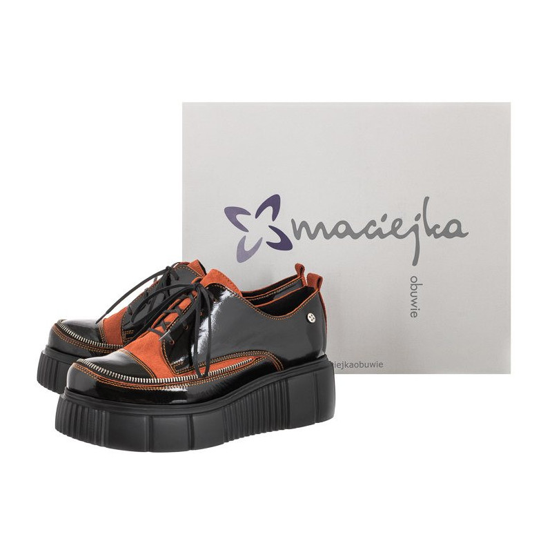 Maciejka Czarne Lakierowane 05740-18/00-1 (MA951-a) shoes