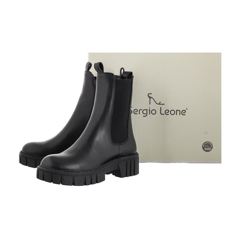 Sergio Leone Czarne TR 774 (SL458-a) shoes