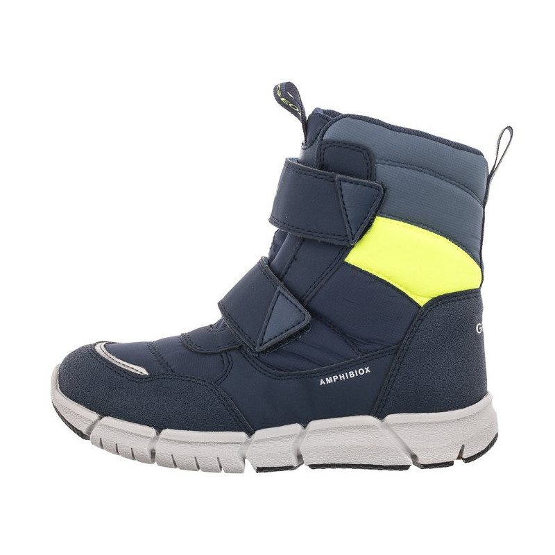 Geox J Flexyper B.B Abx C Navy/Fluo Yellow J169XC 0FU50 C4502 (GE51-a) boots