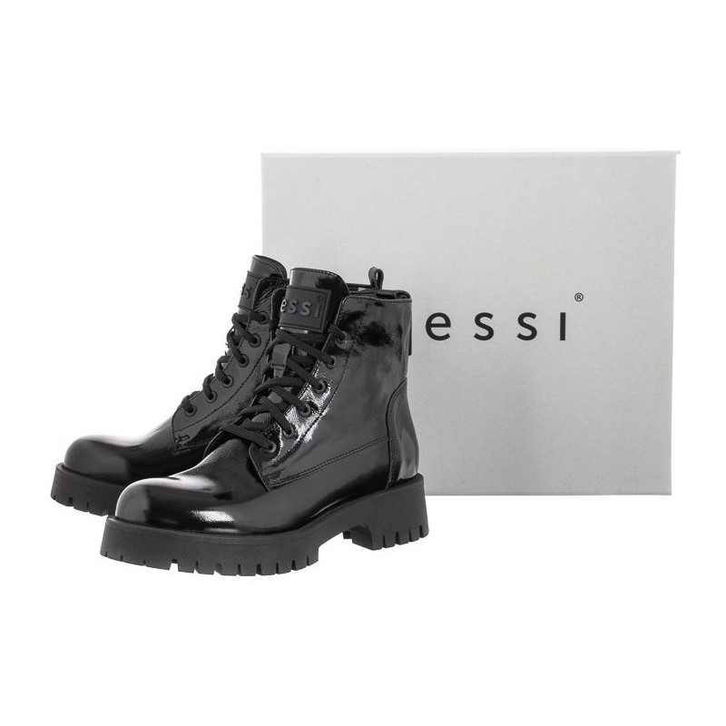 Nessi Czarne Lakierowane 22345 711 (NE296-a) shoes