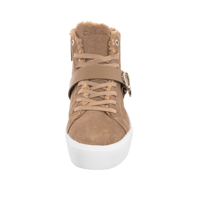 Calvin Klein Flatform Cup High Top CK Hw-S Wl HW0HW01334 GEZ Safari Canvas (CK170-a) shoes