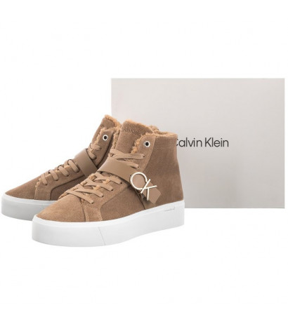 Calvin Klein Flatform Cup High Top CK Hw-S Wl HW0HW01334 GEZ Safari Canvas (CK170-a) shoes