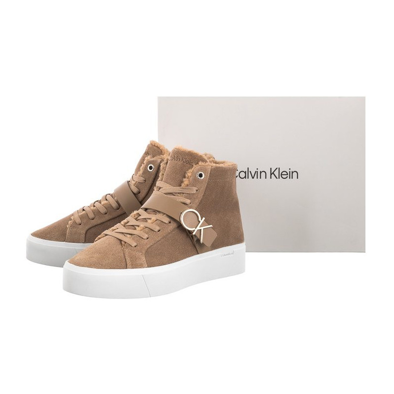 Calvin Klein Flatform Cup High Top CK Hw-S Wl HW0HW01334 GEZ Safari Canvas (CK170-a) shoes