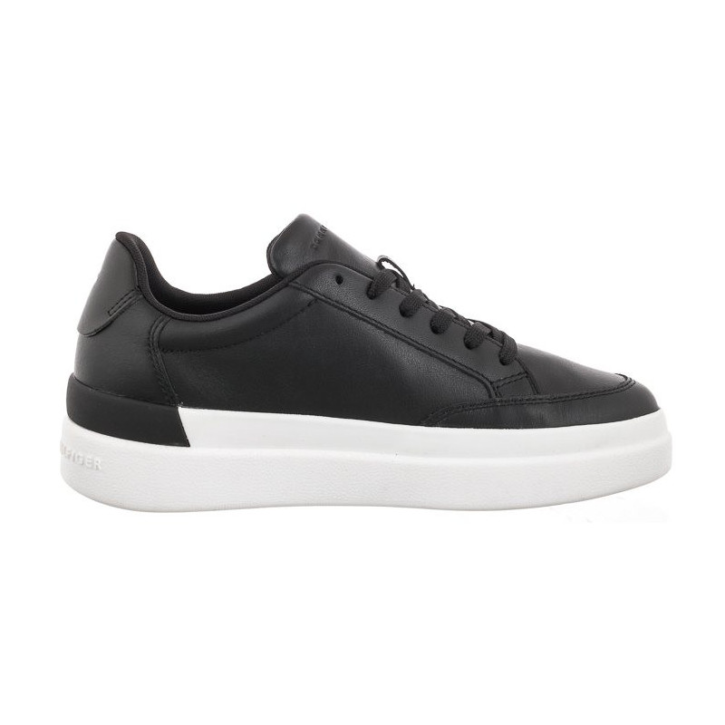 Tommy Hilfiger TH Signature Leather Sneaker FW0FW06665 BDS Black (TH539-a) sports Shoes