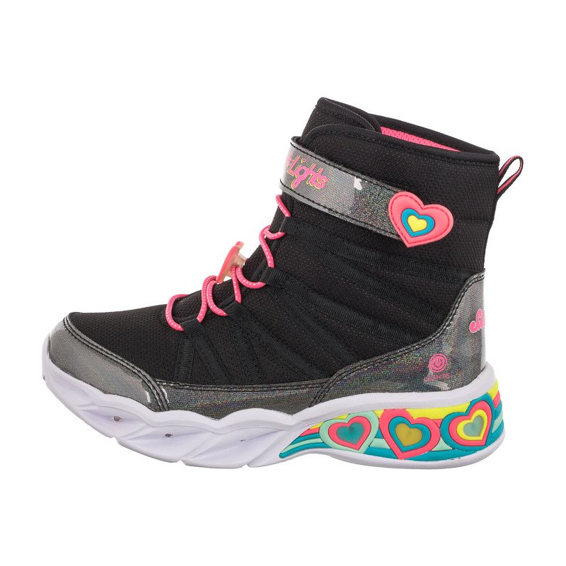 Skechers S Lights Black/Hot Pink 302661L/BKHP (SK132-a) boots