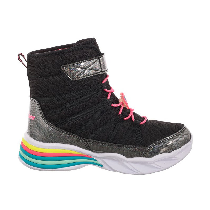 Skechers S Lights Black/Hot Pink 302661L/BKHP (SK132-a) boots